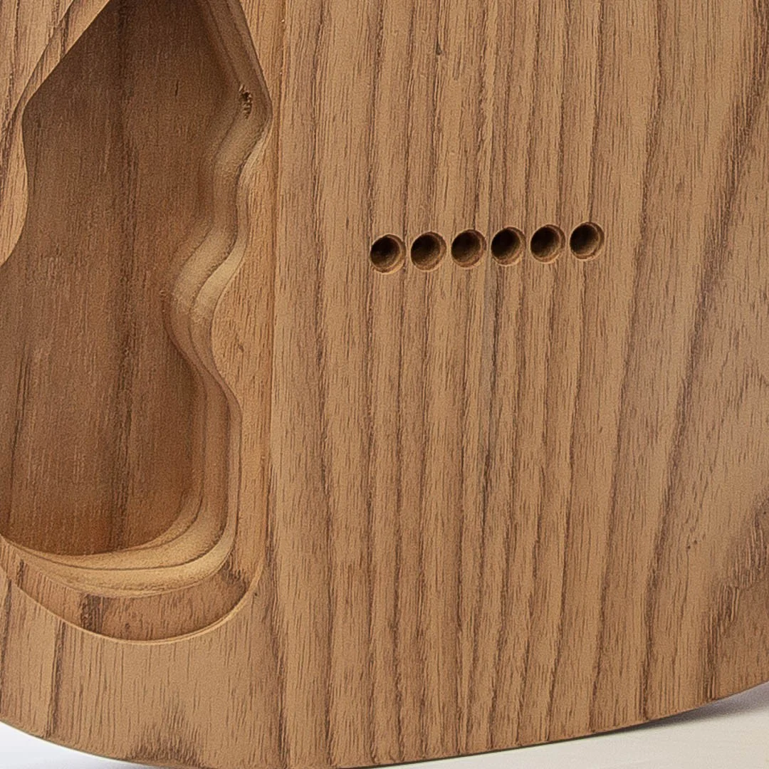 Allparts Select Unfinished Featherweight Replacement Body for Tele - Hum/Hum & Rear Route - Image 4