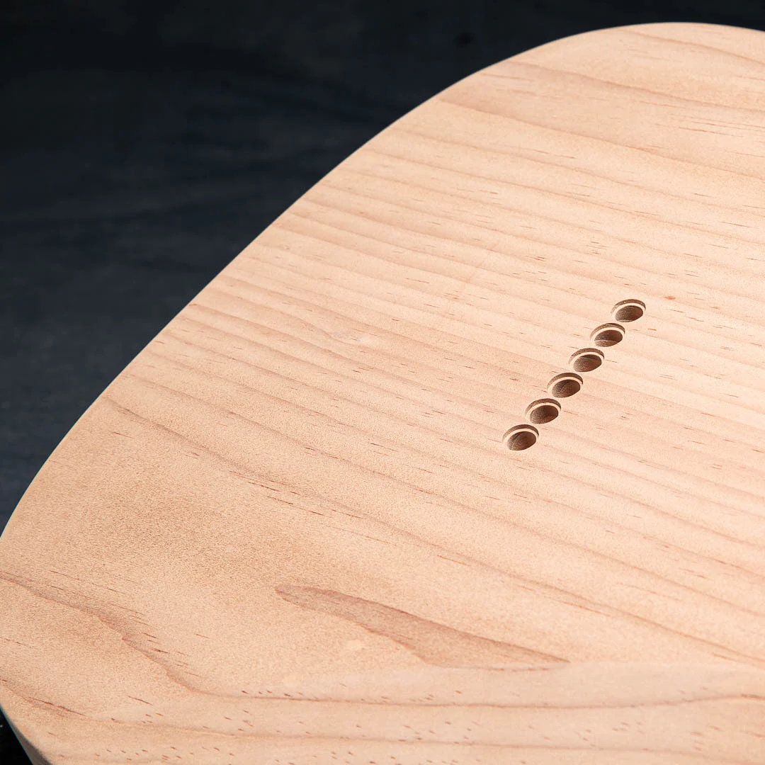 Allparts Select Unfinished Brown Sugar Replacement Body for Tele Deluxe - Hum/Hum - Image 4