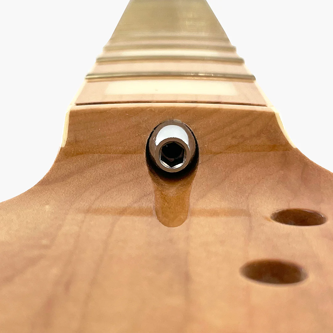 Allparts “Licensed by Fender®” JZMF-WBB Replacement Neck for Jazzmaster® - White Binding and Block Inlays - Image 3