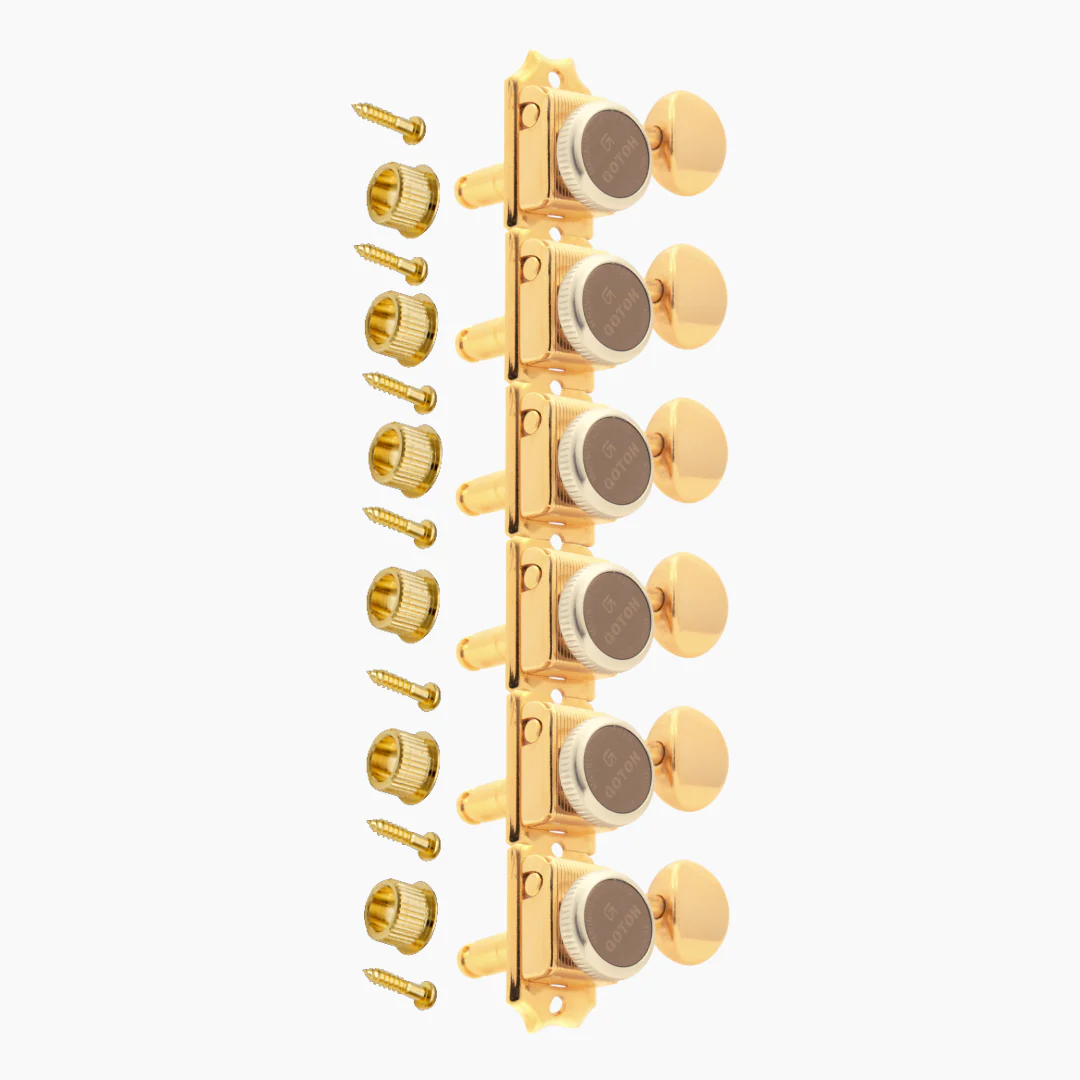 TK-0769 Gotoh SD91-MGT Vintage-style Locking 6-in-line Tuners - Image 4
