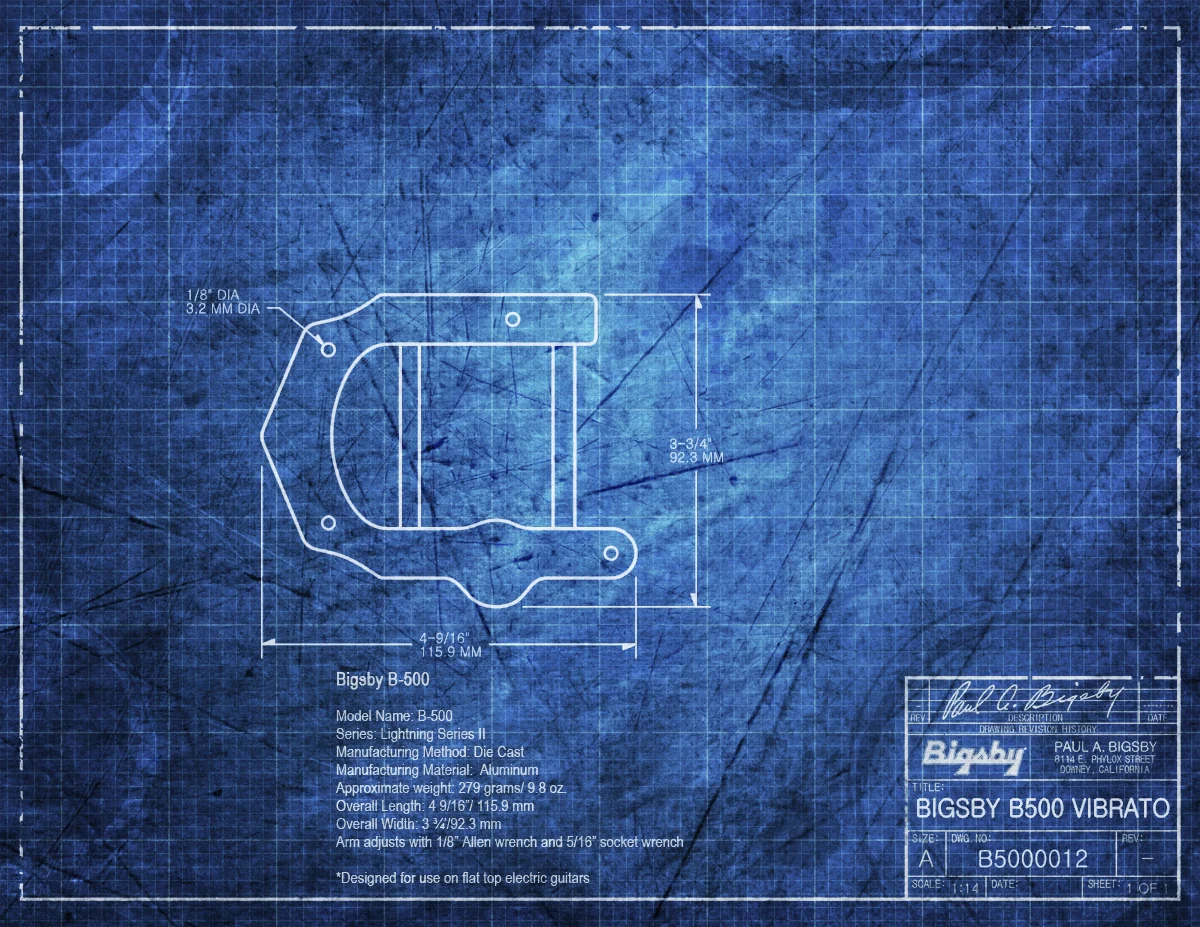 Bigsby® B500 Vibrato Tailpiece Black - Image 3