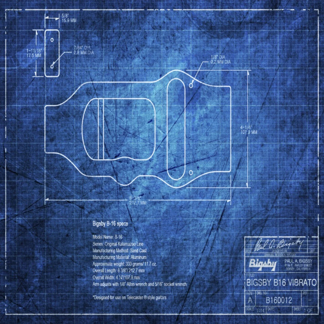 TP-3645-001 Bigsby® B16 Vibrato Tailpiece Nickel - Image 3