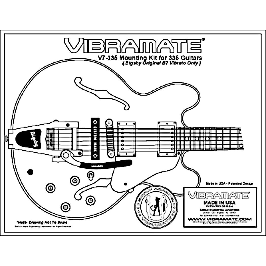 TP-3772-001 Nickel Bigsby® V7-335 G Vibramate® for Gibson® ES-335® - Image 5